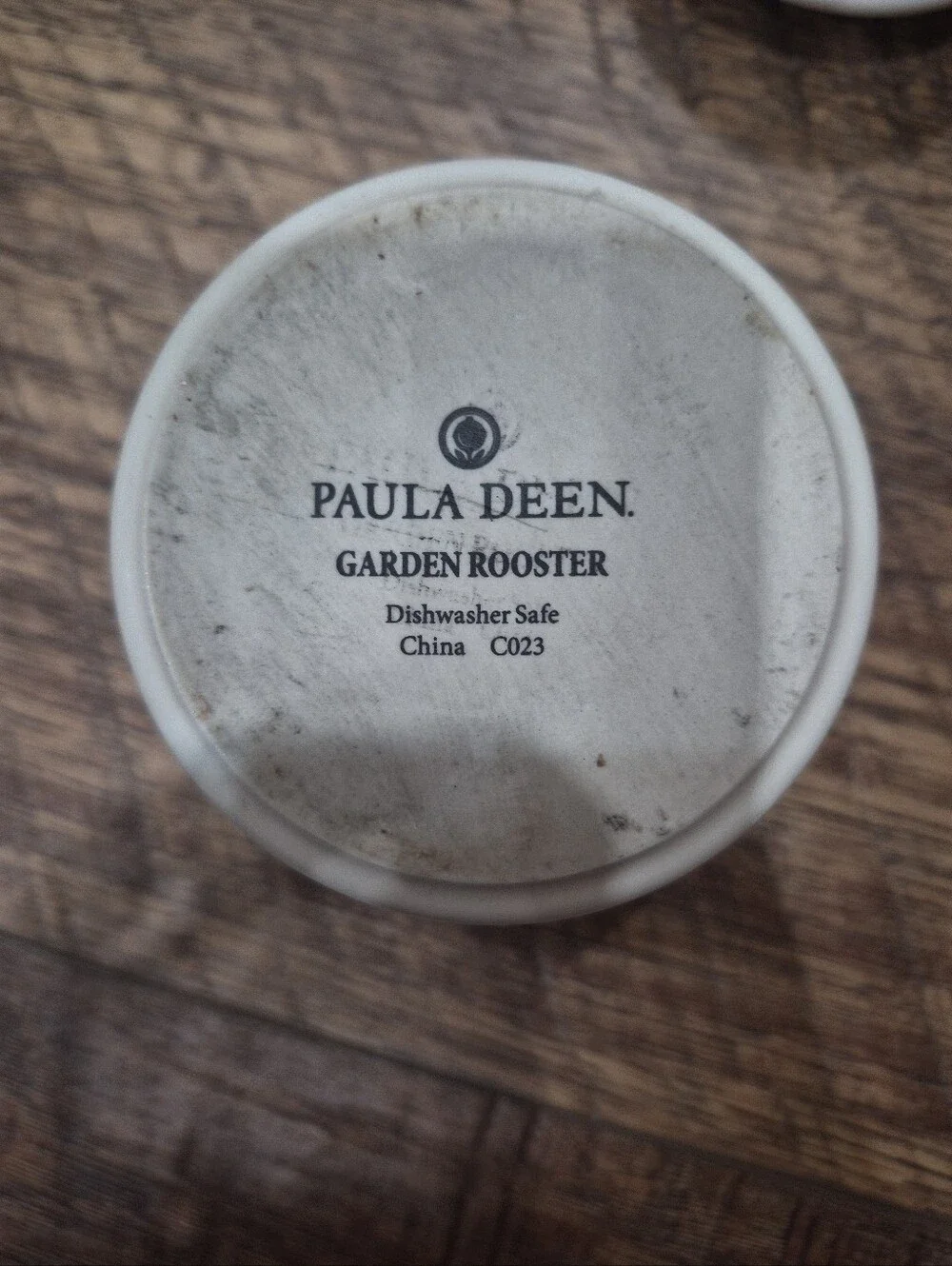 Paula Deen's Family Kitchen Garden Rooster Stoneware Butter Bell/Dish/Crock